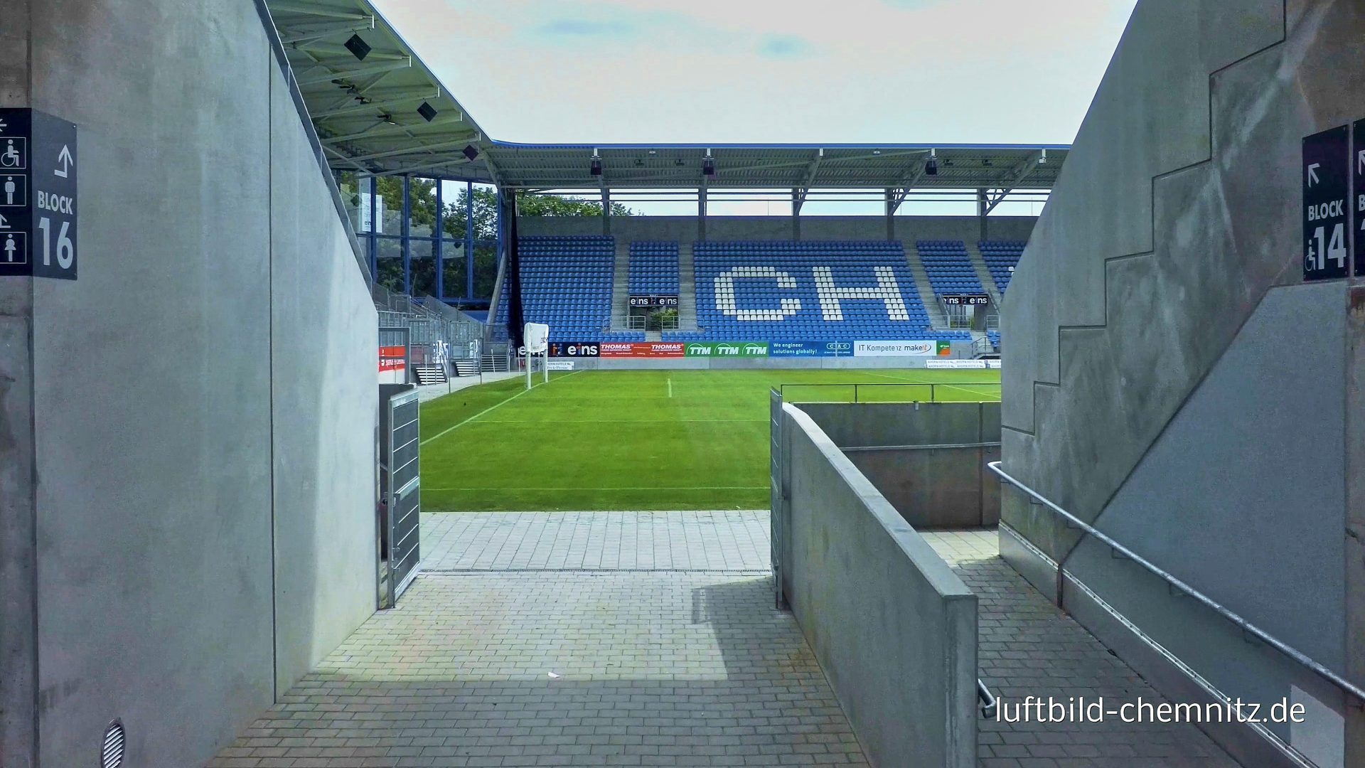 Chemnitz, Stadion CFC Eingang