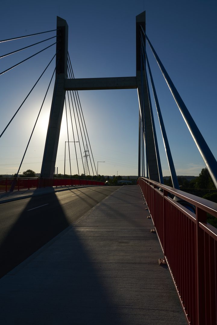 Pylonbrücke in Schlunzig bei Mosel
