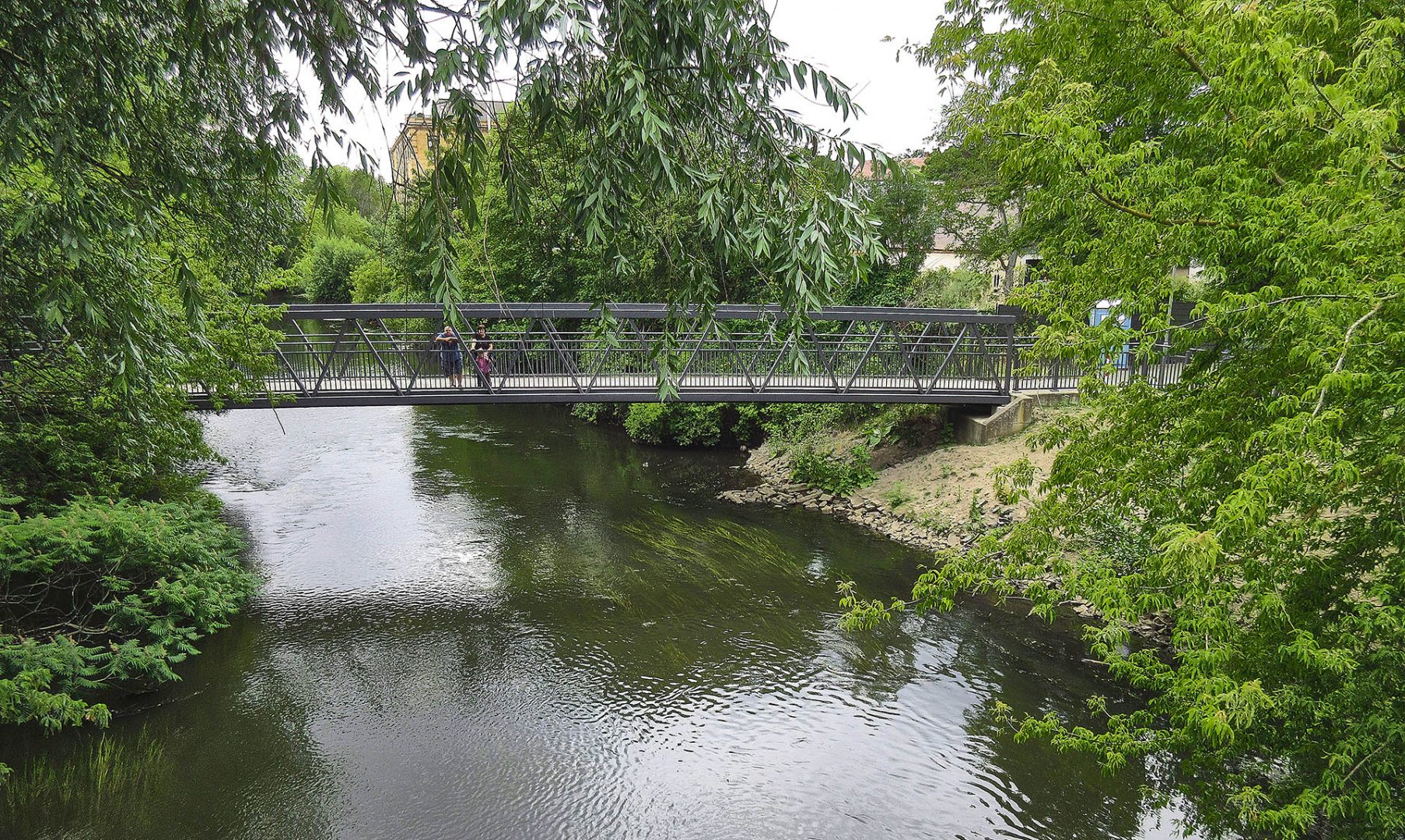 Bauernbrücke über die Weiße Elster in Leipzig