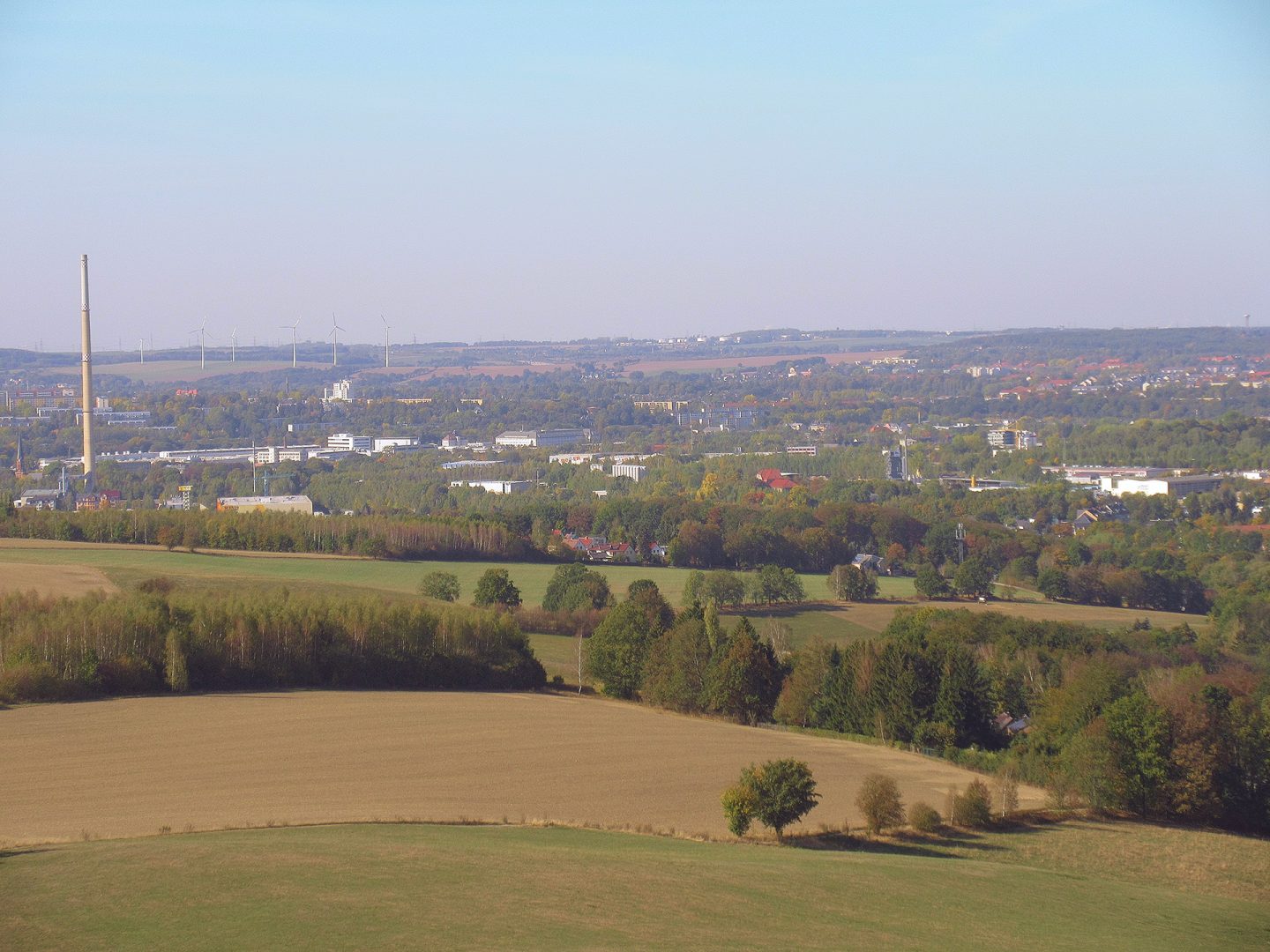 Panorama Chemnitz Süd Teilbild