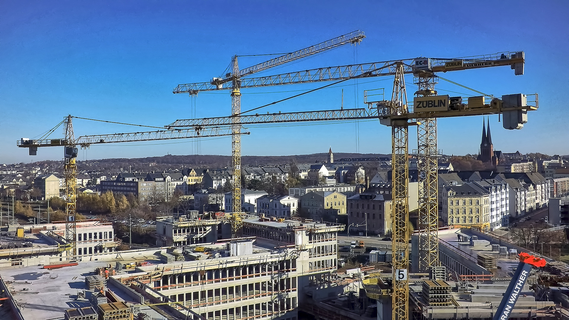 Chemnitz Neues Rathaus Baustelle Kellnberger