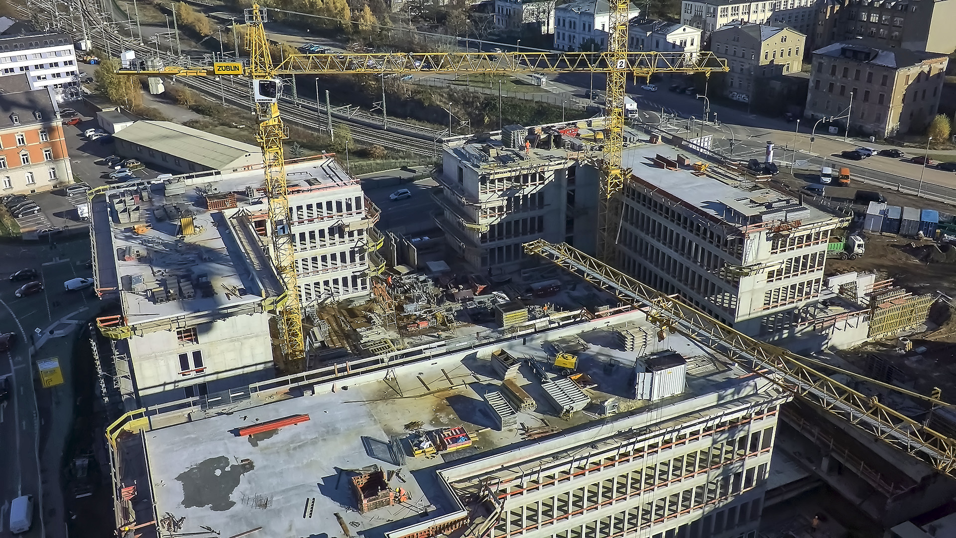 Chemnitz Neues Rathaus Baustelle Kellnberger